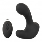 Черная анальная вибропробка с функцией расширения RC Butt Plug with 3 functions - Orion - в Миассе купить с доставкой