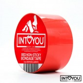 Красный скотч для фиксации Non-Sticky Bondage Tape - 15 м. - Intoyou - купить с доставкой в Миассе