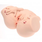 Телесный мастурбатор-полуторс Barbie - Naked Factory - в Миассе купить с доставкой