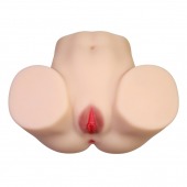 Телесный мастурбатор с 2 любовными отверстиями Olivia - Baile - в Миассе купить с доставкой