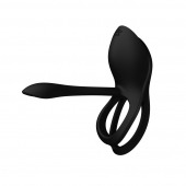 Черное эрекционное виброкольцо Bayek с пультом ДУ - Zalo - в Миассе купить с доставкой