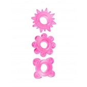 Комплект из 3 розовых эрекционных колец - Erowoman-Eroman - в Миассе купить с доставкой