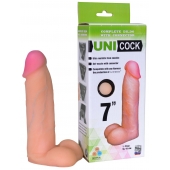 Фаллическая насадка Харнесс UNICOCK 7  - 19 см. - LOVETOY (А-Полимер) - купить с доставкой в Миассе