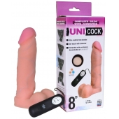 Фаллическая насадка Харнесс UNICOCK 8  с вибрацией - 20 см. - LOVETOY (А-Полимер) - купить с доставкой в Миассе