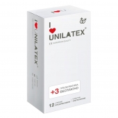 Ультратонкие презервативы Unilatex Ultra Thin - 12 шт. + 3 шт. в подарок - Unilatex - купить с доставкой в Миассе