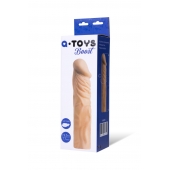 Насадка с ярко выраженной головкой и рельефным стволом - 19 см. - A-toys - в Миассе купить с доставкой