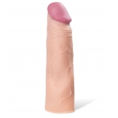 Реалистичная насадка с ярко выраженной головкой - 16,5 см. - A-toys - в Миассе купить с доставкой