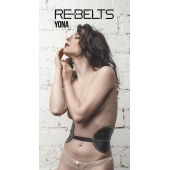 Пояс с клёпками Yona Black - Rebelts - купить с доставкой в Миассе