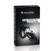 Пояс верности с электростимуляцией Mystim Pubic Enemy No1 Black Edition - MyStim - купить с доставкой в Миассе