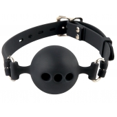 Силиконовый кляп-шар с отверстиями для дыхания Silicone Breathable Ball Gag Small - Pipedream - купить с доставкой в Миассе