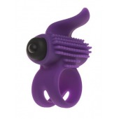 Эрекционное кольцо с подхватом мошонки и стимуляцией клитора Bullet Lastic Ring - Adrien Lastic - в Миассе купить с доставкой