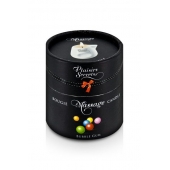 Массажная свеча с ароматом бубль-гума Bougie de Massage Gourmande Bubble Gum - 80 мл. - Plaisir Secret - купить с доставкой в Миассе