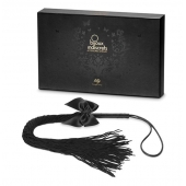 Чёрная плётка Lilly Whip Bijoux - Bijoux Indiscrets - купить с доставкой в Миассе