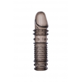 Дымчатая закрытая насадка ToyFa XLover с чешуйками и пупырышками - 13,5 см. - ToyFa - в Миассе купить с доставкой