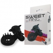 Чёрное эрекционное виброкольцо Sweet Ring с дельфинчиком - Baile - в Миассе купить с доставкой