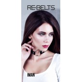 Чёрный чокер-кляп Iman Black - Rebelts - купить с доставкой в Миассе