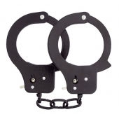 Чёрные наручники из листового металла BONDX METAL CUFFS BLACK - Dream Toys - купить с доставкой в Миассе