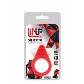 Красное эрекционное кольцо LIT-UP SILICONE STIMU RING 1 RED - Dream Toys - в Миассе купить с доставкой