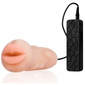 Мастурбатор-ротик с вибрацией REALSTUFF VIBRATING MASTURBATOR MOUTH - Dream Toys - в Миассе купить с доставкой
