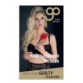 Пластиковая метелочка с красными пёрышками Small Feather Tickler - 32 см. - Blush Novelties - купить с доставкой в Миассе