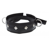 Полиуретановый ошейник с пуклями и D-кольцами Collar with Studs - Blush Novelties - купить с доставкой в Миассе