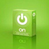 Цветные ароматизированные презервативы ON) Fruit   Color - 3 шт. - ON) - купить с доставкой в Миассе