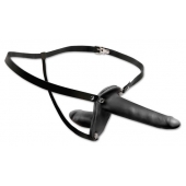 Женский страпон с вагинальной пробкой Double Penetrix Strap-on - 15 см. - Pipedream - купить с доставкой в Миассе