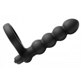 Насадка для двойного проникновения Double Fun Cock Ring with Double Penetration Vibe - XR Brands - в Миассе купить с доставкой