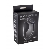 Чёрное эрекционное кольцо с анальной пробкой Button Anal Plug - Lola Games - в Миассе купить с доставкой