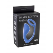 Синее эрекционное кольцо с анальной пробкой Button Anal Plug - Lola Games - в Миассе купить с доставкой