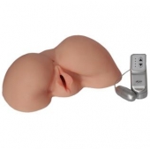 Телесная вибровагина из киберкожи с выносным пультом - LOVETOY (А-Полимер) - в Миассе купить с доставкой