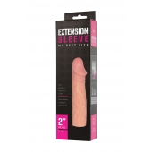 Телесная насадка-удлинитель Extension sleeve - 17 см. - Sitabella - в Миассе купить с доставкой