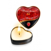 Массажная свеча с ароматом клубники Bougie Massage Candle - 35 мл. - Plaisir Secret - купить с доставкой в Миассе