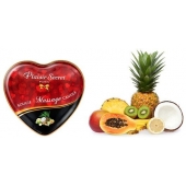 Массажная свеча с ароматом экзотических фруктов Bougie Massage Candle - 35 мл. - Plaisir Secret - купить с доставкой в Миассе