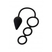 Тройное эрекционное кольцо с анальным хвостом Drop M-size - Erotist Adult Toys - в Миассе купить с доставкой