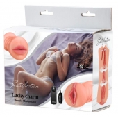 Двусторонний мастурбатор с вибропулей Satisfaction Lucky charm - Lola Games - в Миассе купить с доставкой