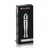 Ребристый фаллоимитатор для электростимуляции Funky Fella Rill Dildo - 13 см. - MyStim - купить с доставкой в Миассе