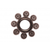 Чёрное эрекционное кольцо Rings Bubbles - Lola Games - в Миассе купить с доставкой