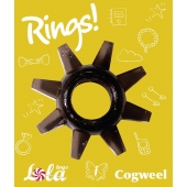 Чёрное эрекционное кольцо Rings Cogweel - Lola Games - в Миассе купить с доставкой