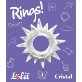 Прозрачное эрекционное кольцо Rings Cristal - Lola Games - в Миассе купить с доставкой