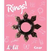 Чёрное эрекционное кольцо Rings Gear - Lola Games - в Миассе купить с доставкой