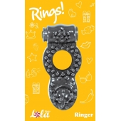 Чёрное эрекционное кольцо Rings Ringer - Lola Games - в Миассе купить с доставкой