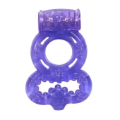 Фиолетовое эрекционное кольцо Rings Treadle с подхватом - Lola Games - в Миассе купить с доставкой