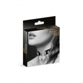 Черный чокер с замком в форме сердца - Bijoux Pour Toi - купить с доставкой в Миассе