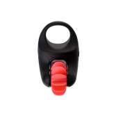 Чёрно-красное эрекционное виброкольцо Erotist - Erotist Adult Toys - в Миассе купить с доставкой