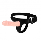 Телесный фаллоимитатор на трусиках Jessica Strap-On - 15,5 см. - Baile - купить с доставкой в Миассе