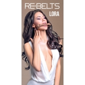 Кляп-трензель Lora с металлическими кольцами - Rebelts - купить с доставкой в Миассе
