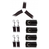 Комплект наручников и поножей LUXURIOUS BED RESTRAINT CUFF SET - Blush Novelties - купить с доставкой в Миассе