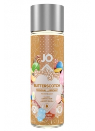 Смазка на водной основе Candy Shop Butterscotch с ароматом ирисок - 60 мл. - System JO - купить с доставкой в Миассе