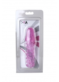 Розовая насадка с нежными шипами - 13,5 см. - Toyfa Basic - в Миассе купить с доставкой